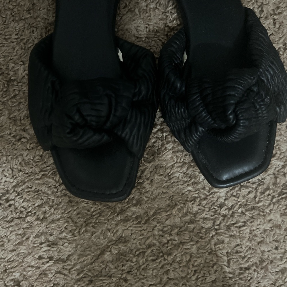 a new day Black Knotted Slide Sandals - Picture 2 of 3